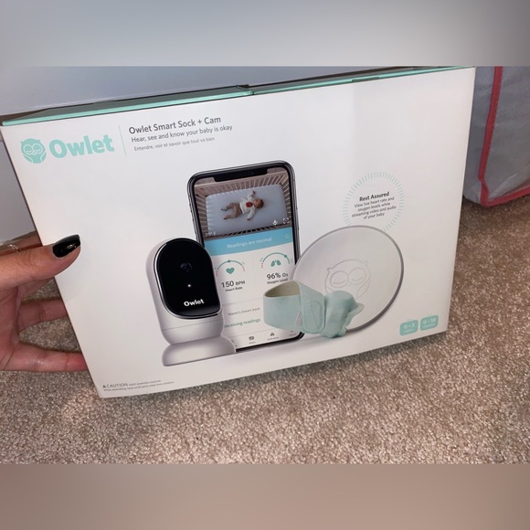 owlet Other - The Owlet Baby Monitor Dream Set: Smart Sock 3, Cam, Sleep Coaching - Open Box